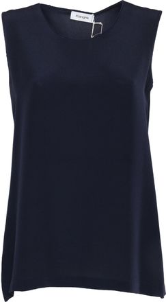 Kangra Cashmere Canotta In Cashmere Kangra In Crepe Di Seta