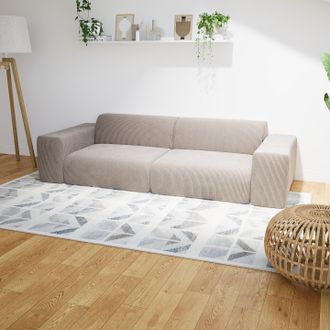 MYCS Schlafsofa Taupe - Elegantes, gemütliches Bettsofa: Hochwertige Qualität, einzigartiges Design - 266 x 72 x 107 cm, konfigurierbar