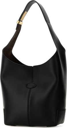 Tod's Womens Sacca Bucket Bag Black Calf