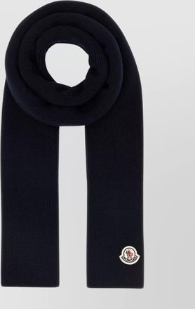 Moncler ribbed wool scarf for all seasons