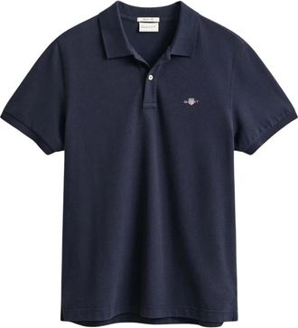 GANT Polo - Heren - Polos - Blauw - 3XL - Katoen - Tops