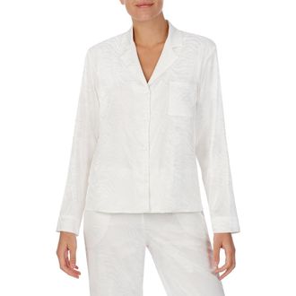 Shady Lady Eyewear Notch Collar Pajama Top in Cameo Zebra Jacquard at Nordstrom Rack, Size Medium