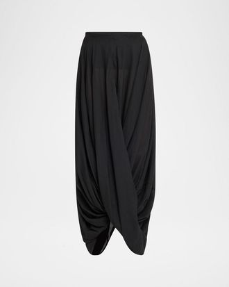 Toteme Draped Cocoon Maxi Skirt
