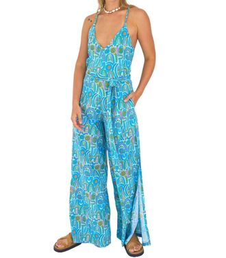Feather & Find Glorious Wide-Leg Jumpsuit In Walkabout