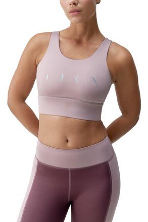 Born Living Yoga Maiko Medium Support Performance Sport Top in Tuscany/deep Rose at Nordstrom, Size X-Small