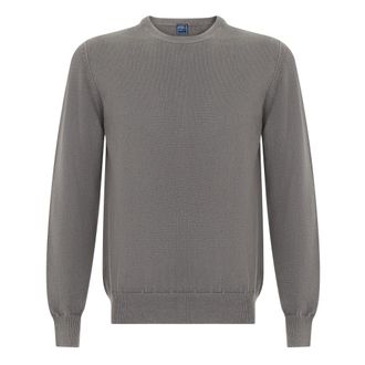 Fedeli Jersey de cuello redondo - Knitwear - Hombre - Gris - L
