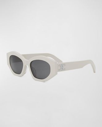 Celine Triomphe Acetate Oval Sunglasses