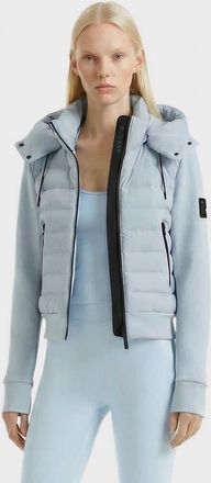 Rudsak Cassa Light Down & Neoprene Crop Jacket in Powder Blue at Nordstrom, Size X-Large