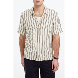 Madewell Textured Camp Shirt in Vintage Ivory at Nordstrom Rack, Size Xx-Large