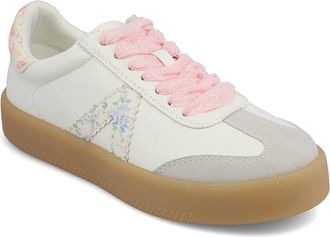 Mia Womens Axel Floral Sneaker In White