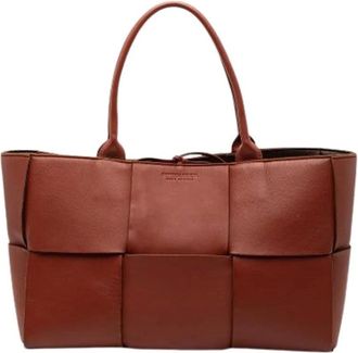 Bottega Veneta Pre-owned Tote Bags, female, Brown, Size: ONE SIZE Pre-owned Arco Tote
