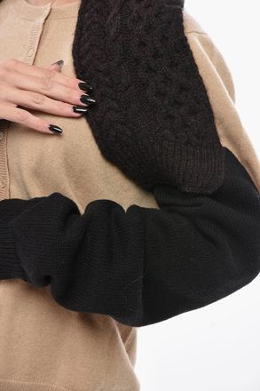 Fendi Coprispalle in Lana Cable Knit Fendi