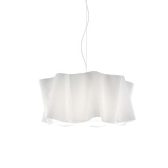 Linea Zero Suspensi&oacute;n Blanca En Metal Cromado Cm. 50x27h