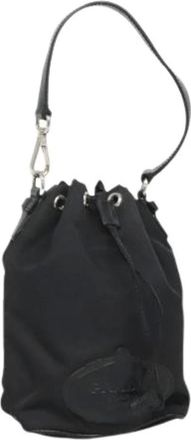 Prada Pre-owned Bucket Bags, female, Black, Size: ONE SIZE Pre-owned Nylon prada-bags