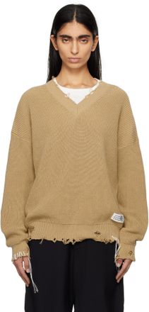Maison margiela V ニット　50 アウトレット】Maison Margiela メゾンマルジェラ Vネック