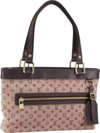 Louis Vuitton Pre-owned Handbags, female, Red, Size: ONE SIZE Pre-owned Canvas Handbag