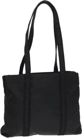Prada Tweedehands leren handtassen - Dames - Vintage Shopper - Grijs - ONE Size - Nylon - Vintage