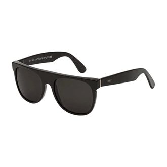 Retro Superfuture Sunglasses, male, Black, Size: 55 MM Flat Top FZQ 55