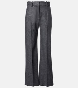 Brunello Cucinelli Pleated virgin wool straight pants