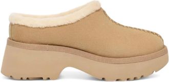 UGG New Heights Cozy Clog - Dames - Klompen - Beige - 40 EU - Wol - Schoenen