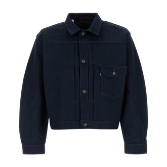Levi's Jassen, Heren, Blauw, L, Katoen, Type I Trucker Jacket