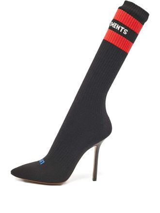 VETEMENTS 90mm Sock Runner boots - Black