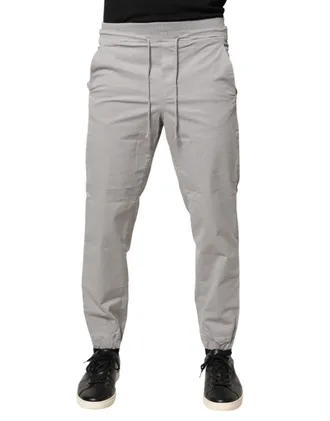 Dondup Cotton Mid Waist Skinny Men Jogger Trouser Mens Pants (Pre-Owned)