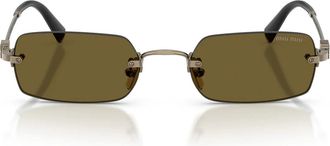 Miu Miu Sunglasses Mub50 S 26 C09 Z Gold/Dark Brown Women