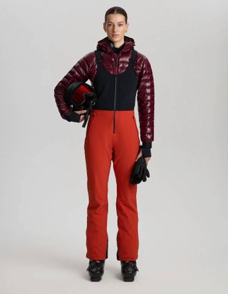 Aztech Mountain Top To Bottom Bib Pant In Sundown Orange