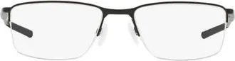 Oakley Socket 5.5 56mm Rectangular Optical Glasses in Black at Nordstrom