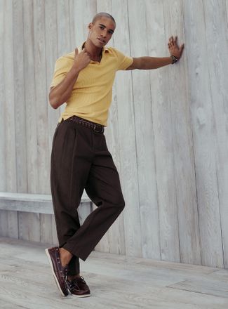 Le 31 Mens Cotton-linen pant Reykjavik fit - Tapered with pleats