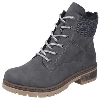 Rieker Winterstiefelette, Schnürboots, Stiefelette, Blockabsatz, mit Innen-Reissverschluss