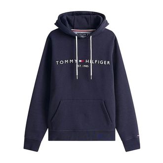 Tommy Hilfiger Hoodies, male, Blue, Size: 2XL Felpa