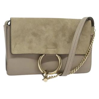 Chlo&eacute; Pre-owned Cross Body Bags, female, Beige, Size: ONE SIZE Pre-owned Shoulder Bag