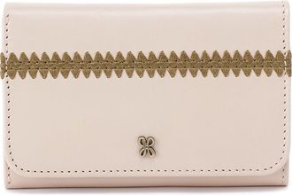 Hobo Jill Leather Trifold Wallet in Pale Flax at Nordstrom