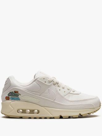 Nike Womens Air Max 90 The Future Is Equal Sneaker In Sail/sail-Cashmere-Team Gold-Black-White