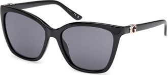 Guess Gu 00191 Zonnebril - Dames - Zonnebrillen - Zwart - 56 MM - Accessoires