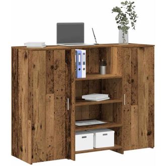 vidaXL Mostrador De Recepci&oacute;n Madera Vieja 135x50x1035 Cm