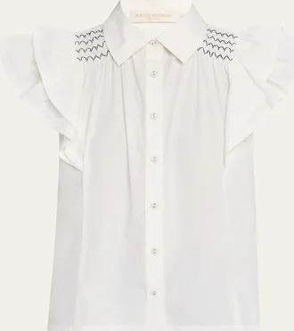 Ramy Brook Marceline Cotton Poplin Shirt