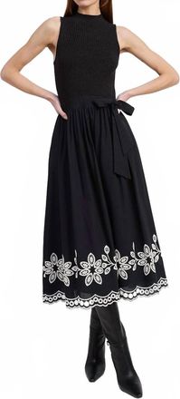 En Saison Isidora Mixed Media Dress In Multi