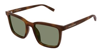 Saint Laurent SL 500 Asian Fit 009 Mens Sunglasses Tortoiseshell Size 54