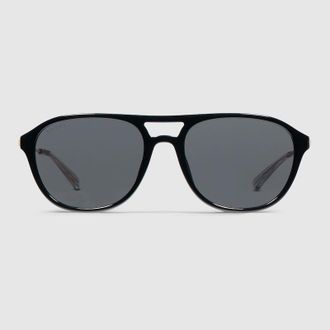 Gucci Specialized-fit Navigator Sunglasses, Black