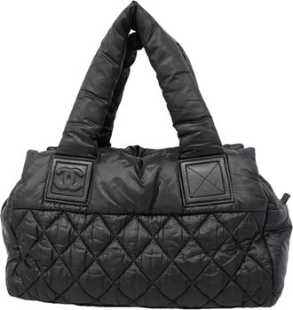 Chanel Black Nylon Tote Bag (Pre-Owned)