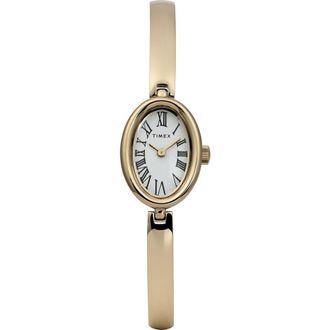 Timex Cavatina Oval Bracelet Watch, 19mm in Gold-Tone at Nordstrom