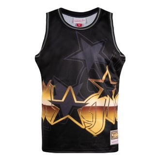 Mitchell & Ness NBA Big Face 4.0 Fashion Tank Orlando Magic TMTK1258-OMAYYPPPBLCK