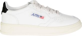 Autry White Medalist Low Leather Sneakers