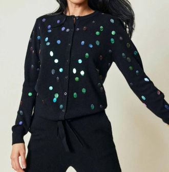 Lingua Franca Starla Cardigan In Black
