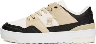 Tommy Hilfiger low-top sneakers - women - Leather/Polyurethane/Recycled Polyester/Rubber - 36 - White