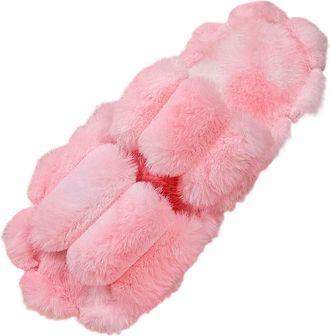 Generic Double Bar Gradient Candy Color Ladies Indoor Home Slippers for Women Comfortable Casual Wear Wider Fit Thermal Winter Shoes Arch Support
