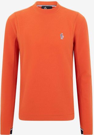 Moncler Runfhals-Sweatshirt aus Fleece Performance & Style